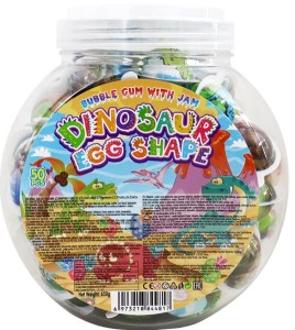 Dinosaur Egg Shape Guma Balonowa Jajo Dinozaura 50szt  