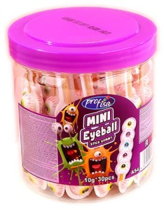 Mini Eyeball Stick Gummy Żelki Oczy 30szt x 10g
