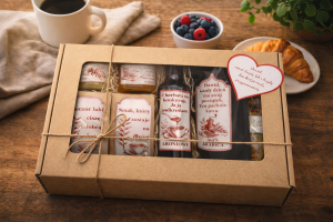 Zestaw Prezentowy Personalizowany Na Każdą Okazję Kawa Herbata Miód Cytrynki Syrop Konfitura