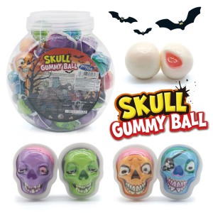 Skull Gummy Ball Żelki z Nadzieniem Czaszki 50szt x 10g