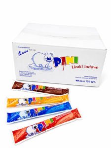 PINI Lizak Lodowy Mix Lody Wodne 120szt x 40ml  
