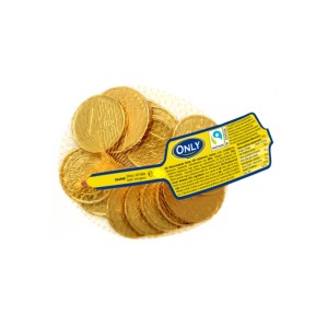 ONLY Gold Coins Chocolate Monety Czekoladowe Euro 100g