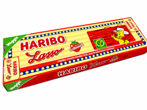 Haribo Lasso Żelki Mega Kable Truskawka Erdbeere 50szt