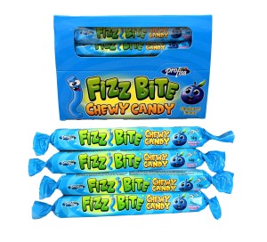 Fizz Bite Chewy Candy Blueberry Jagoda Gumy Rozpuszczalne 30szt x 14g  