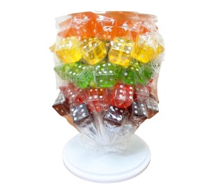 Dice Lollipop Owocowe Lizaki Kostka do Gry 60szt x 15g