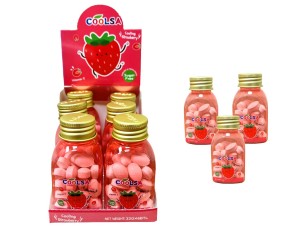 Coolsa Sugar Free Mints Strawberry Drażetki Truskawka 6szt x 22g