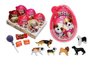 Dog Toy Egg Jajka z Zabawką Niespodzianki Psy 6szt x 20g