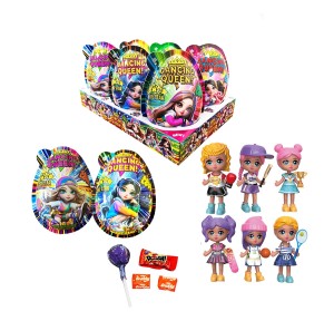 Dancing Queen Plastic Egg Jajka z Zabawką Niespodzianki 6szt x 20g 