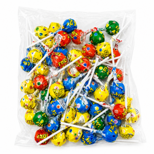 Lizak Fruti Mix Karmel Kojak Kulka 50 szt
