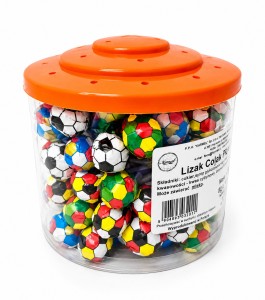 Lizak Owocowy Piłka Karmel 100 szt 