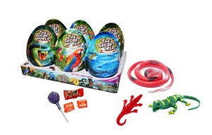 XXXL The Secret World Plastic Eggs Jajka Niespodzianki Figurka Słodycz 6szt x 20g