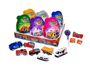 Car Toy Jajka Niespodzianki Auta Samochody 6szt x 25g